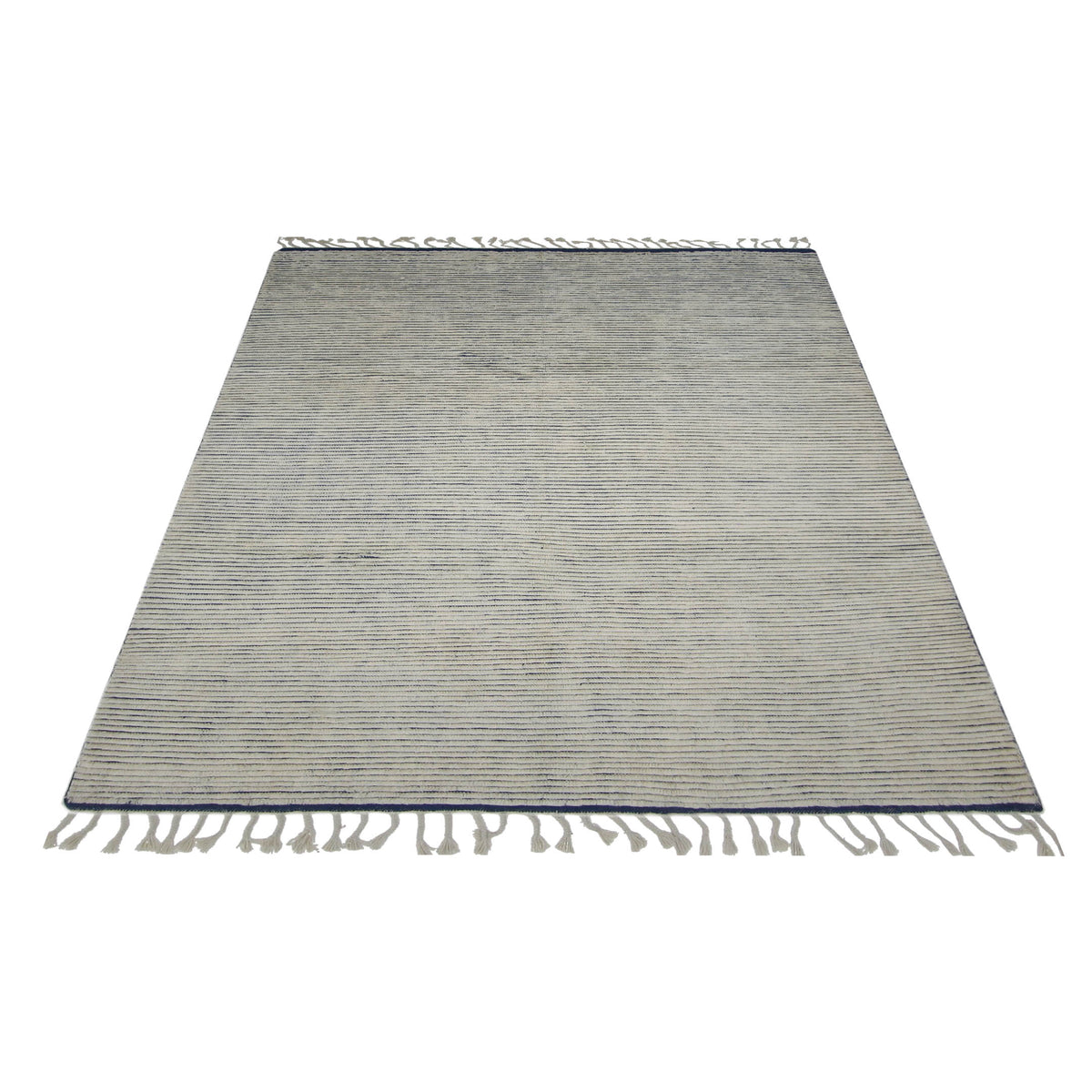 Pacific Moroccan I 42664 Ivory Blue Modern Hand Knotted Rug