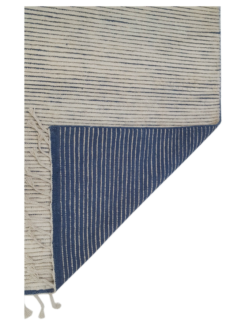 Pacific Moroccan I 42664 Ivory Blue Modern Hand Knotted Rug