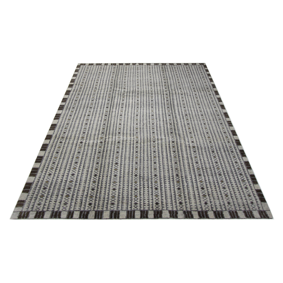Pacific Moroccan I 42671 Beige Brown Modern Hand Knotted Rug