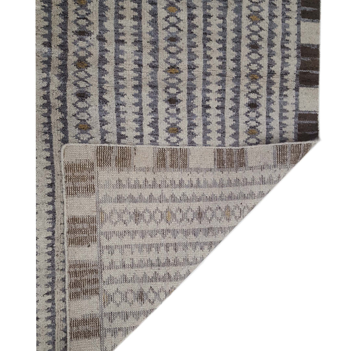 Pacific Moroccan I 42671 Beige Brown Modern Hand Knotted Rug
