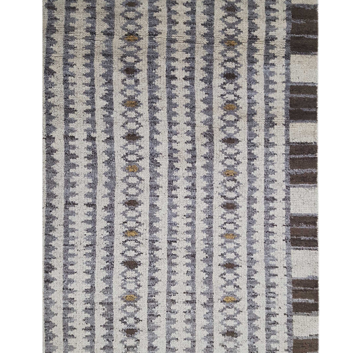 Pacific Moroccan I 42671 Beige Brown Modern Hand Knotted Rug