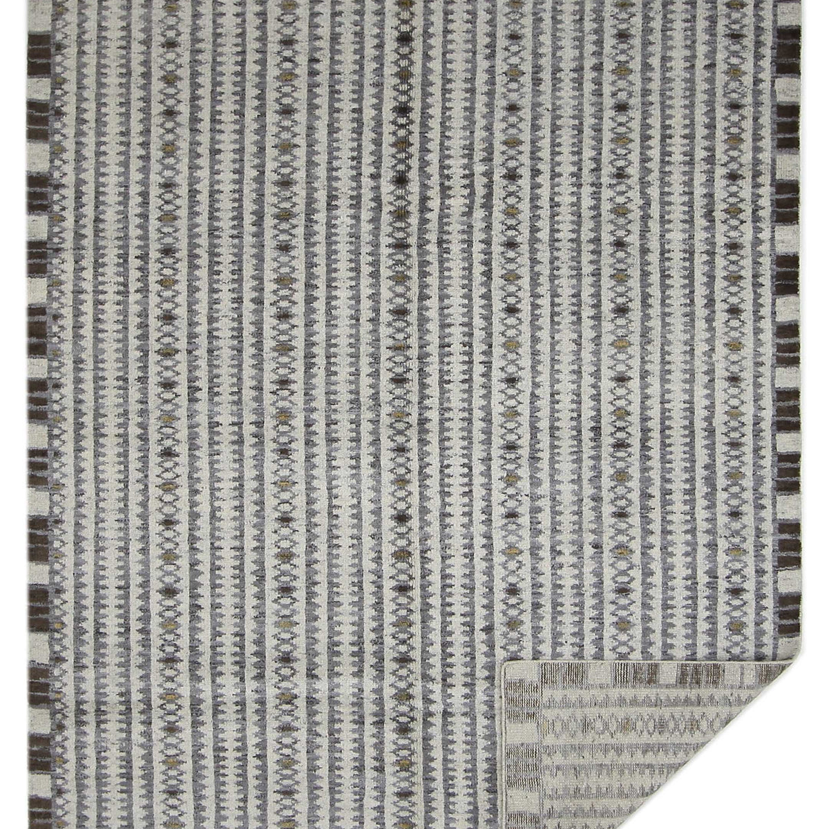 Pacific Moroccan I 42671 Beige Brown Modern Hand Knotted Rug