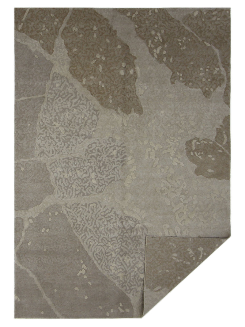 Pacific Nepoli RM-42 Latte Latte Modern Hand Knotted Rug