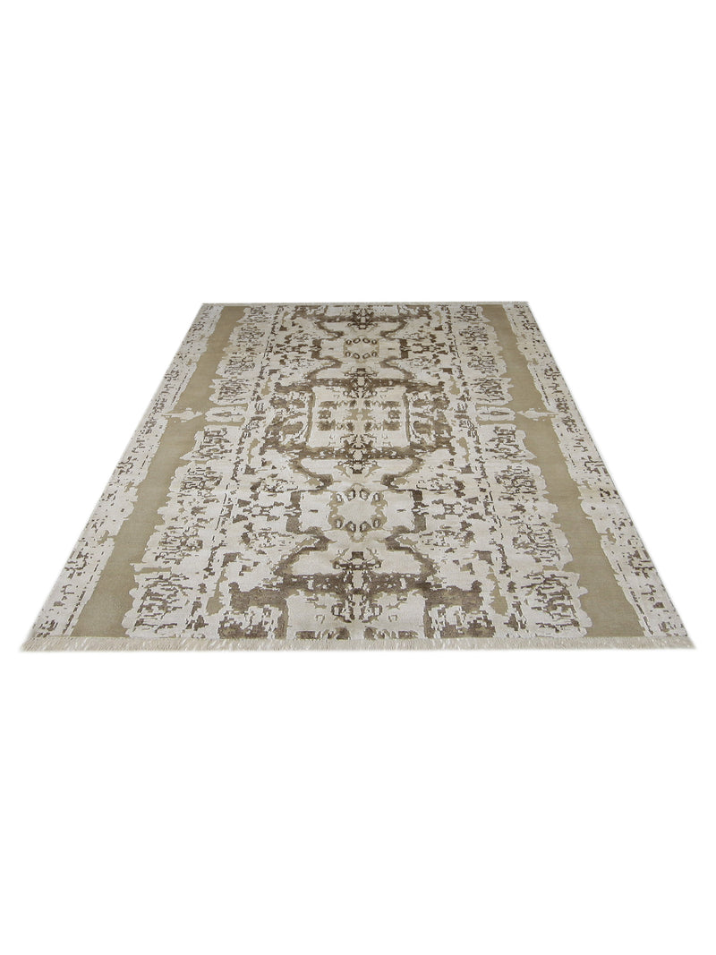 Pacific Nepoli NEP-CRCA Cream Carmel Modern Hand Knotted Rug