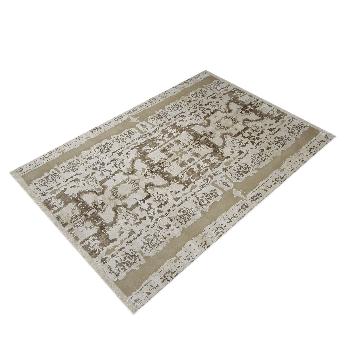 Pacific Nepoli NEP-CRCA Cream Carmel Modern Hand Knotted Rug