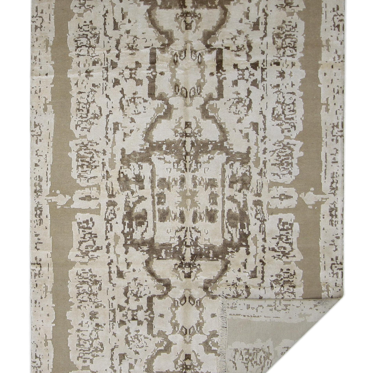 Pacific Nepoli NEP-CRCA Cream Carmel Modern Hand Knotted Rug