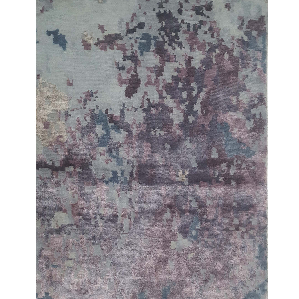 Pacific Nepoli RM-46 Purple Aqua Modern Hand Knotted Rug