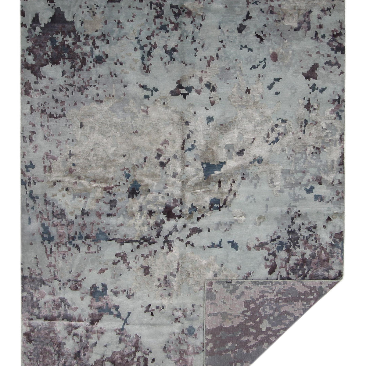 Pacific Nepoli RM-46 Purple Aqua Modern Hand Knotted Rug