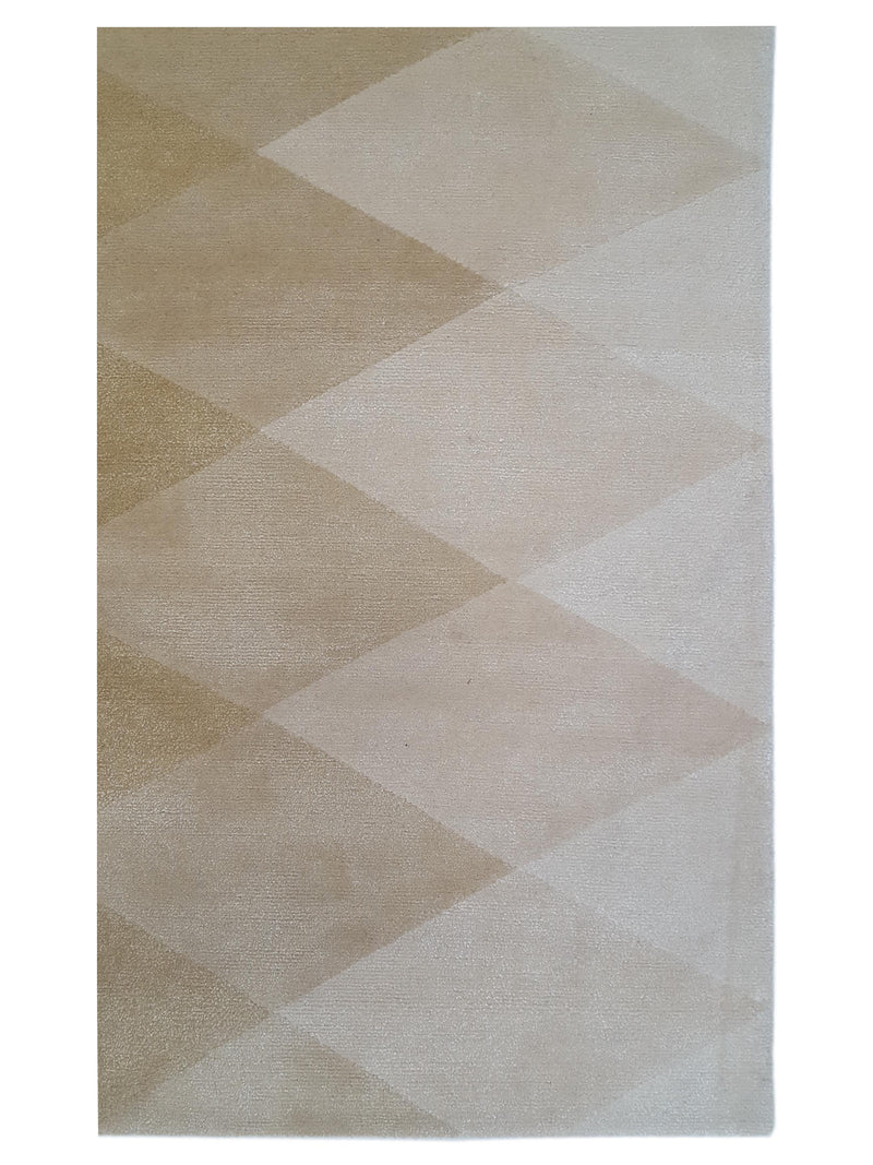 Pacific Nepoli NEP-CRGD Cream Gold Modern Hand Knotted Rug