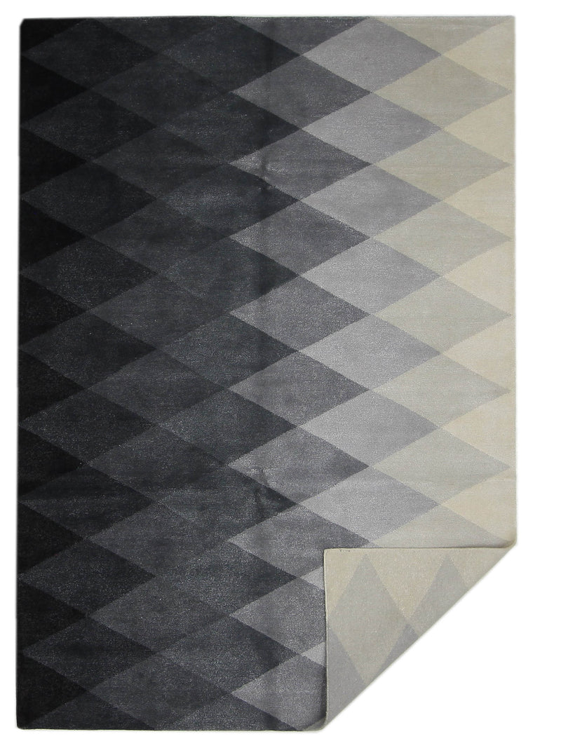 Pacific Nepoli RM-49 Ivory Grey Modern Hand Knotted Rug