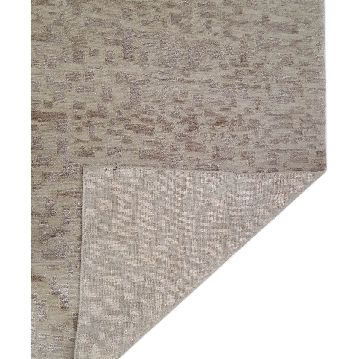 Pacific Nepoli NEP-TARO Tan Rosewood Modern Hand Knotted Rug