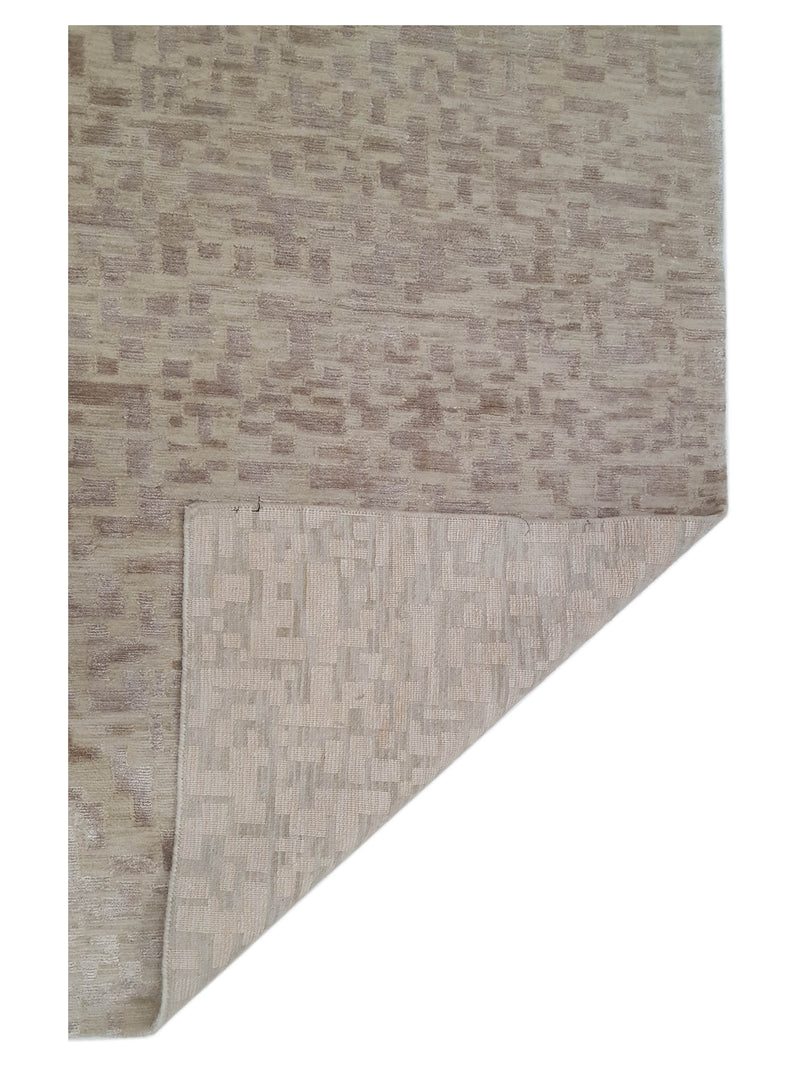 Pacific Nepoli NEP-TARO Tan Rosewood Modern Hand Knotted Rug