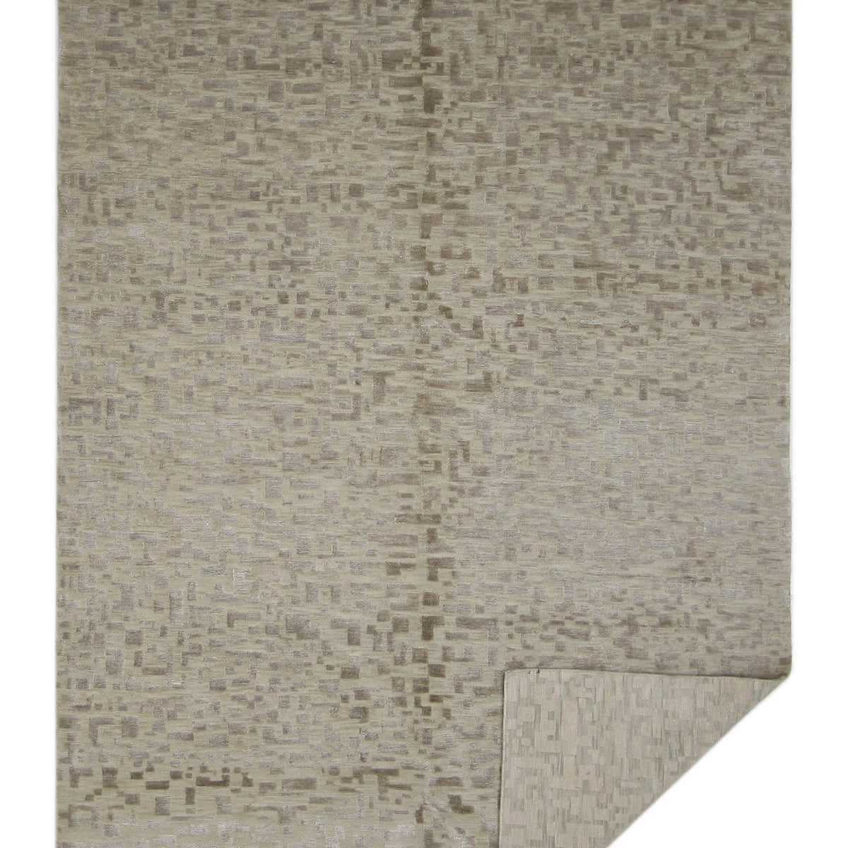 Pacific Nepoli NEP-TARO Tan Rosewood Modern Hand Knotted Rug