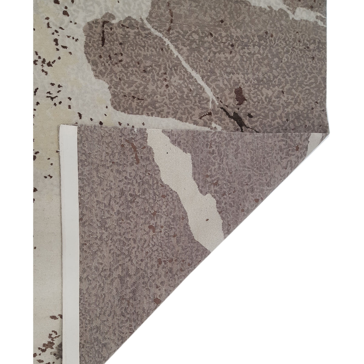 Pacific Nepoli 42723 Khaki Ivory Modern Hand Knotted Rug