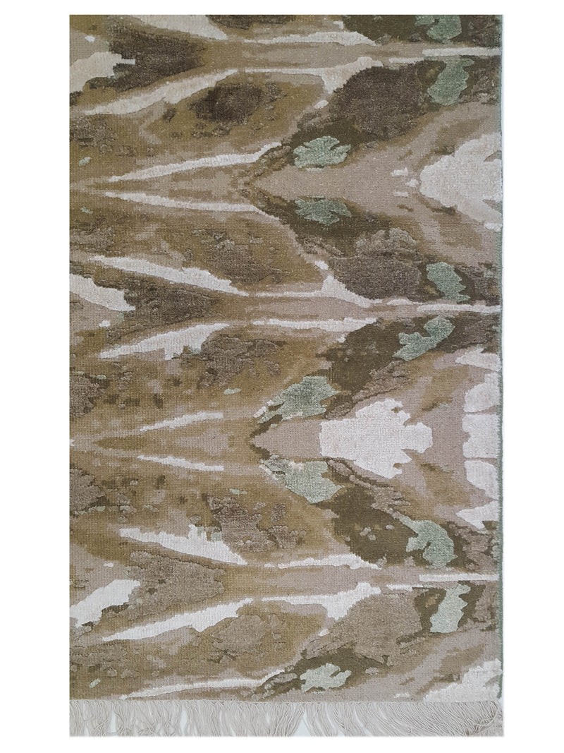 Pacific Nepoli NEP-CAMELF Camel Flush Modern Hand Knotted Rug