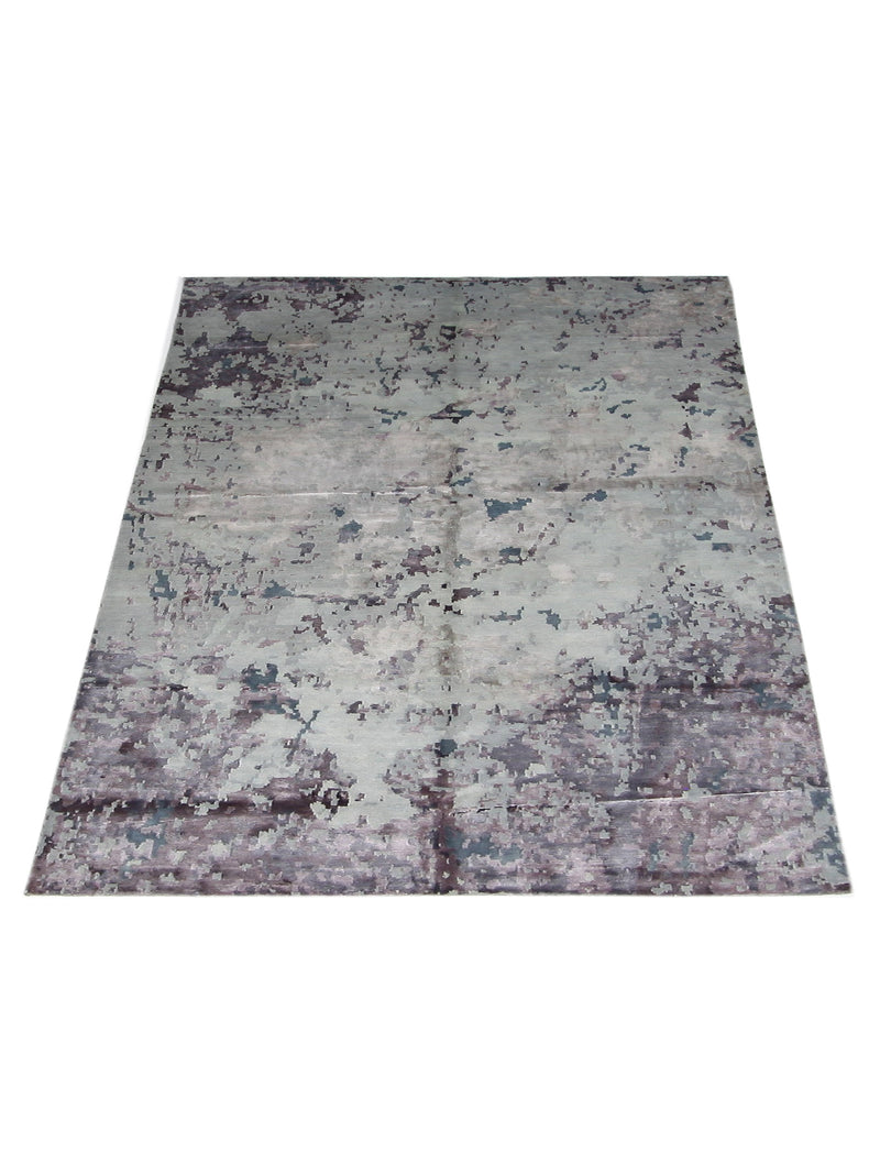 Pacific Nepoli RM-46 Purple Aqua Modern Hand Knotted Rug