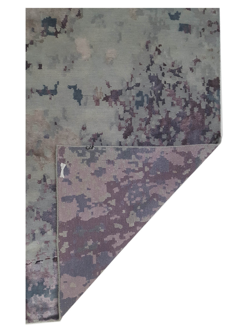 Pacific Nepoli RM-46 Purple Aqua Modern Hand Knotted Rug