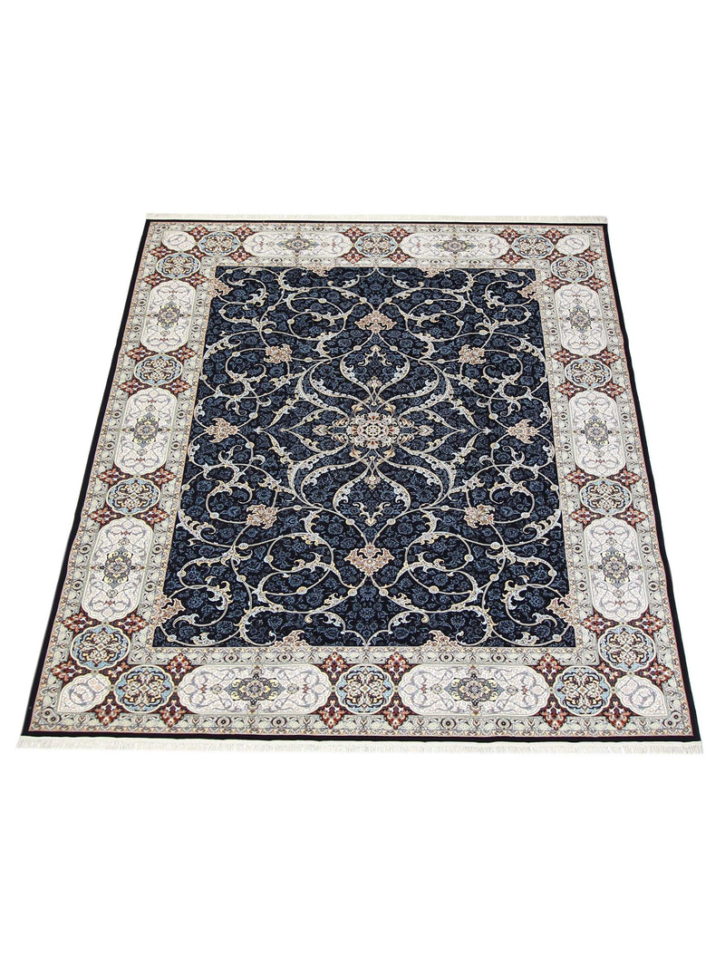 Aira Heirloom 42731 Navy Ivory Traditional Power Loom Rug