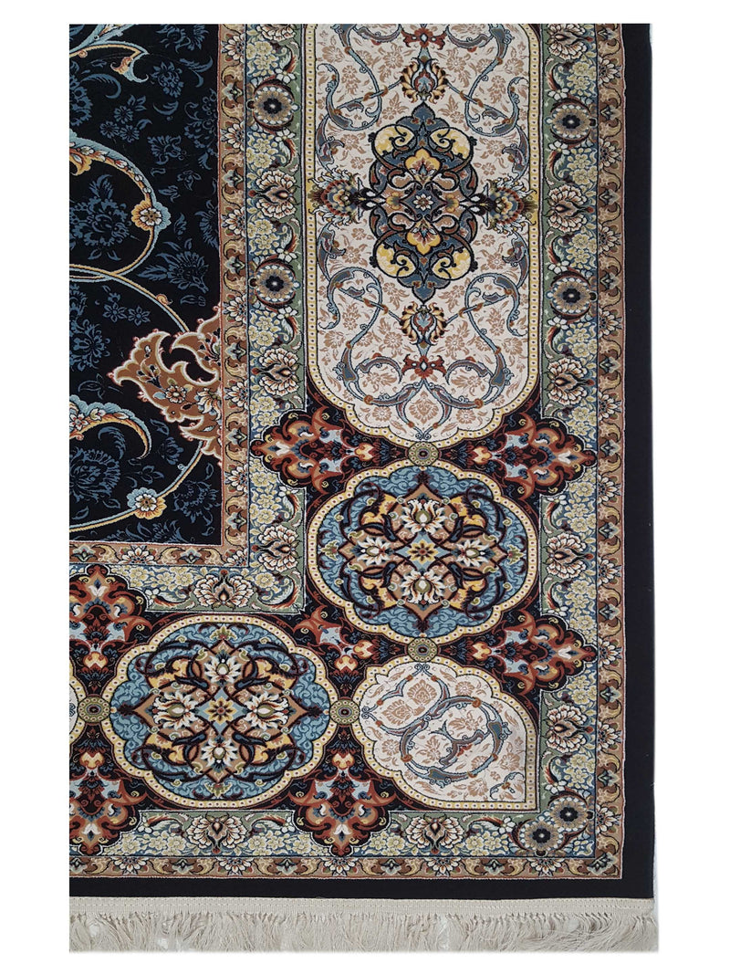 Aira Heirloom 42731 Navy Ivory Traditional Power Loom Rug