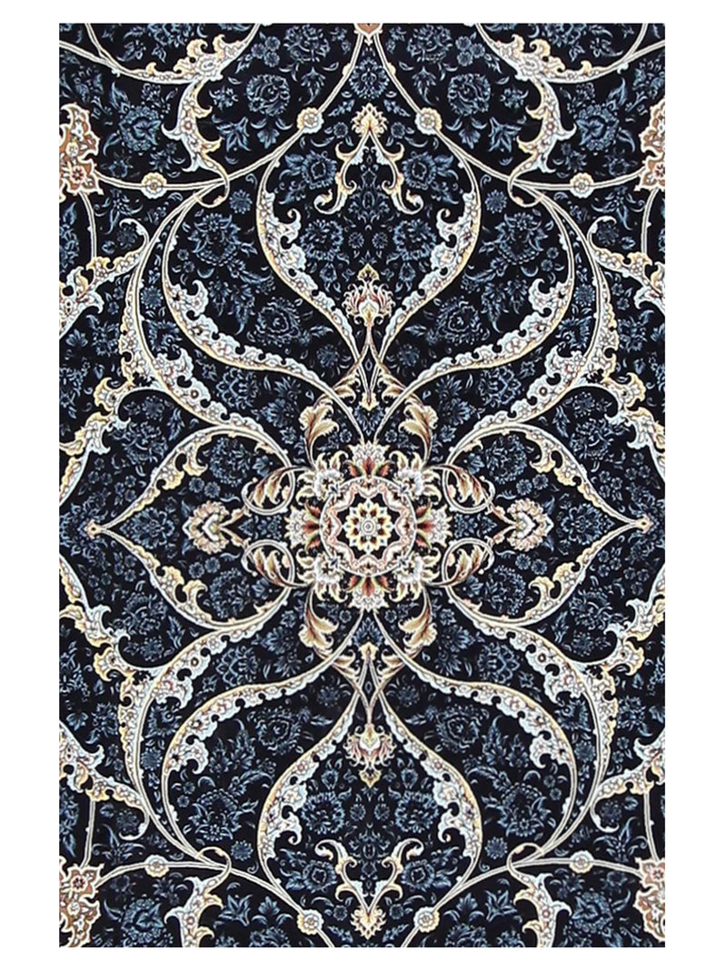Aira Heirloom 42731 Navy Ivory Traditional Power Loom Rug