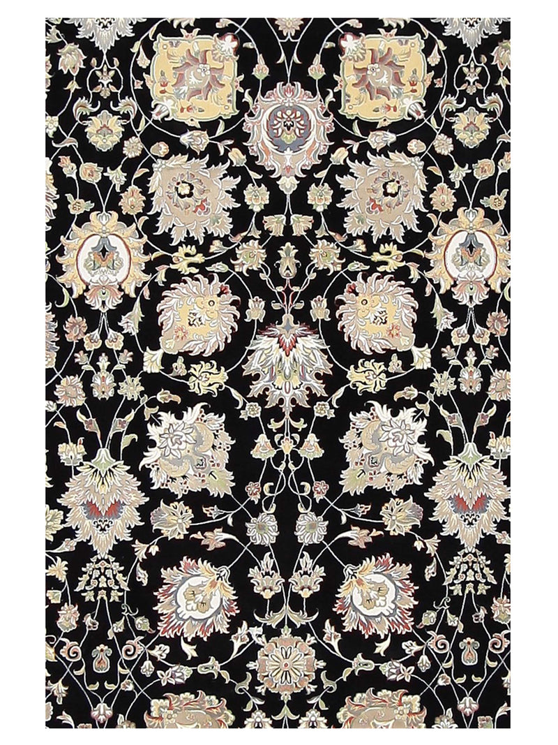 Aira Heirloom 42733 Black Orange Traditional Power Loom Rug