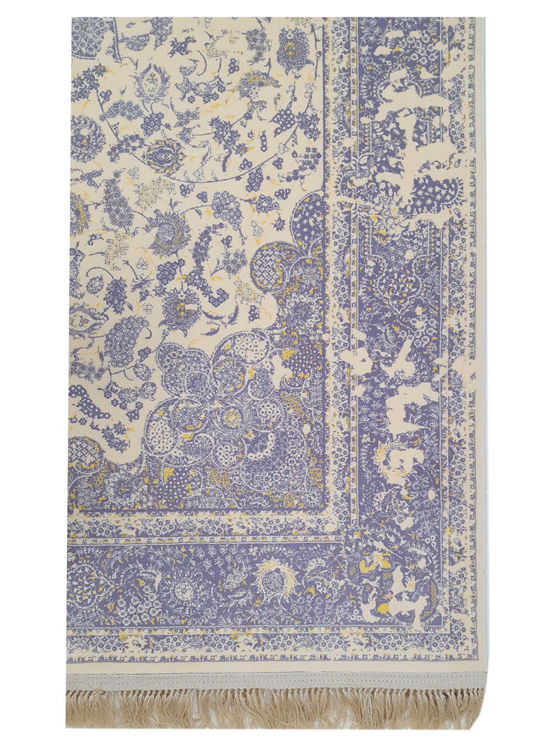 Aira Artisan Heirloom 42748 Ivory Purple Modern Hand Loom Rug