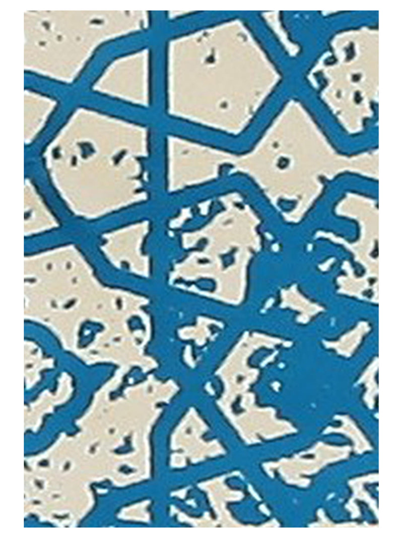 Aira Artisan Heirloom 42754 Turquoise Ivory Modern Hand Loom Rug