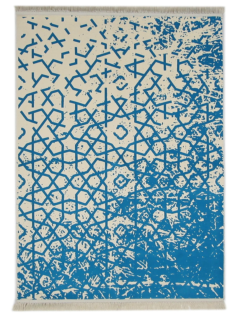 Aira Super Heirloom  Turquoise Ivory Modern