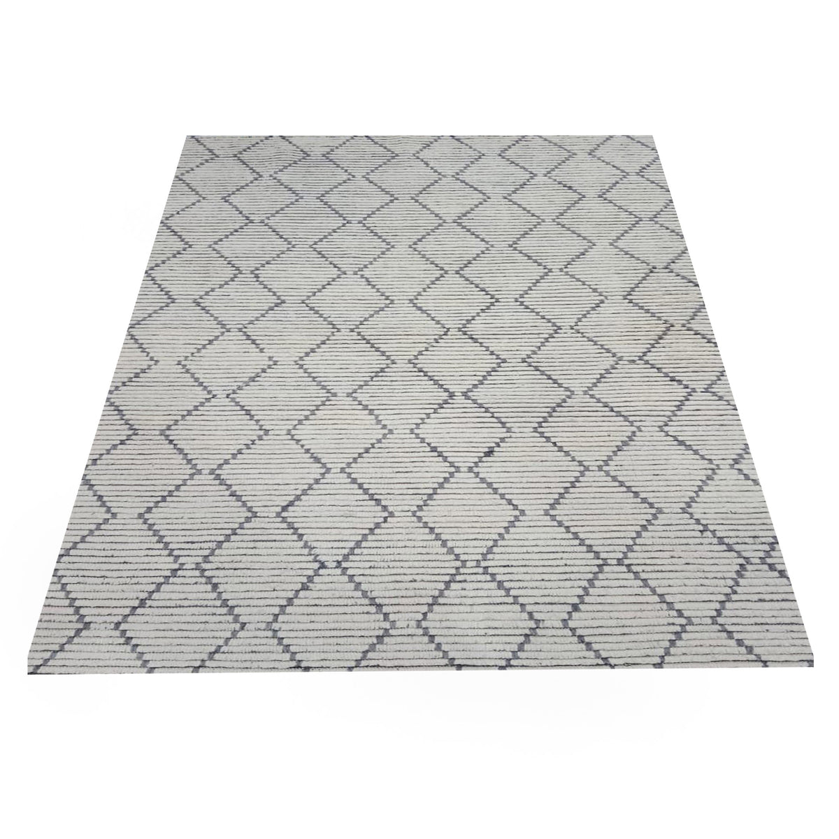 Pacific Moroccan 42761 Ivory Grey Transitional Hand Knotted Rug