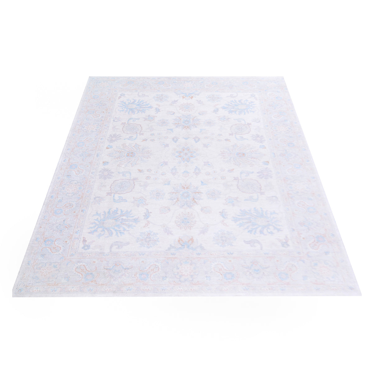 Pacific Ziegler 42779 Ivory Grey Transitional Hand Knotted Rug