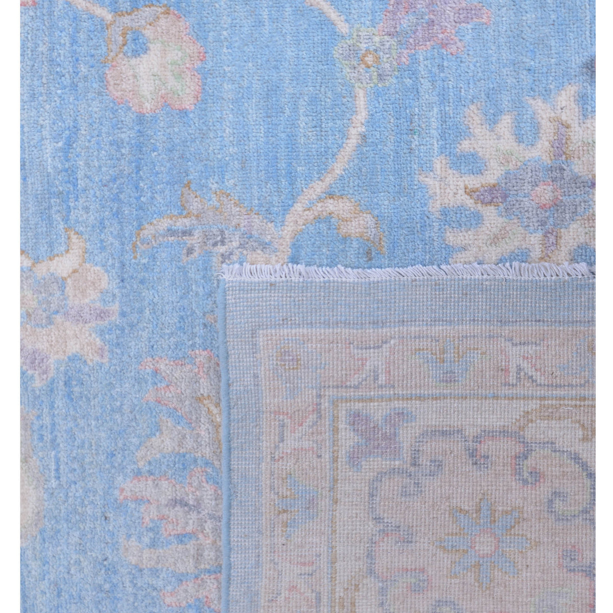 Pacific Ziegler 42785 Blue Ivory Transitional Hand Knotted Rug