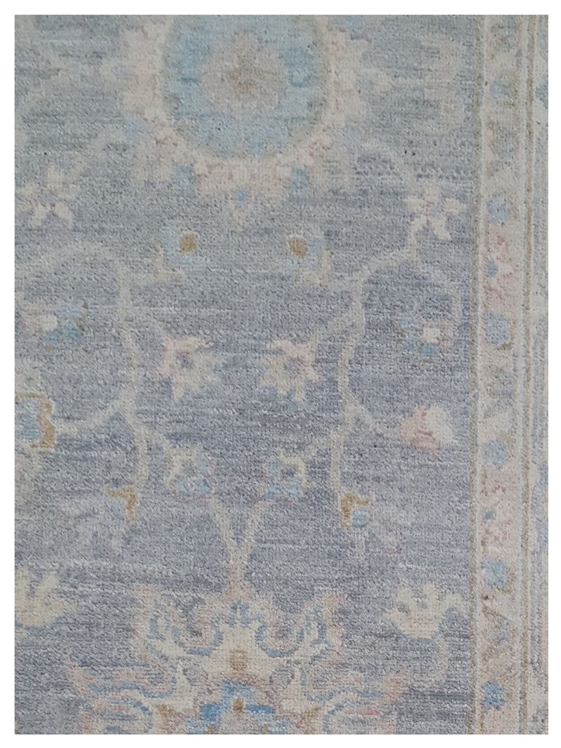 Pacific Ziegler 42794 Grey Ivory Transitional Hand Knotted Rug