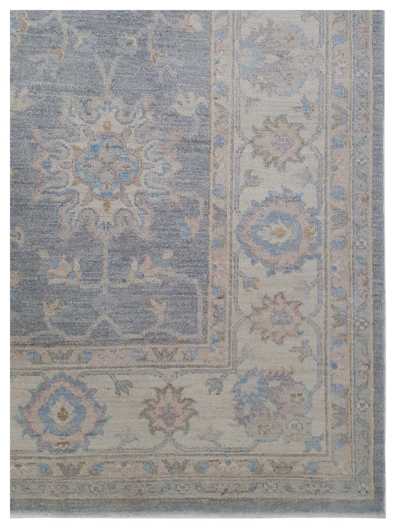Pacific Ziegler 42794 Grey Ivory Transitional Hand Knotted Rug