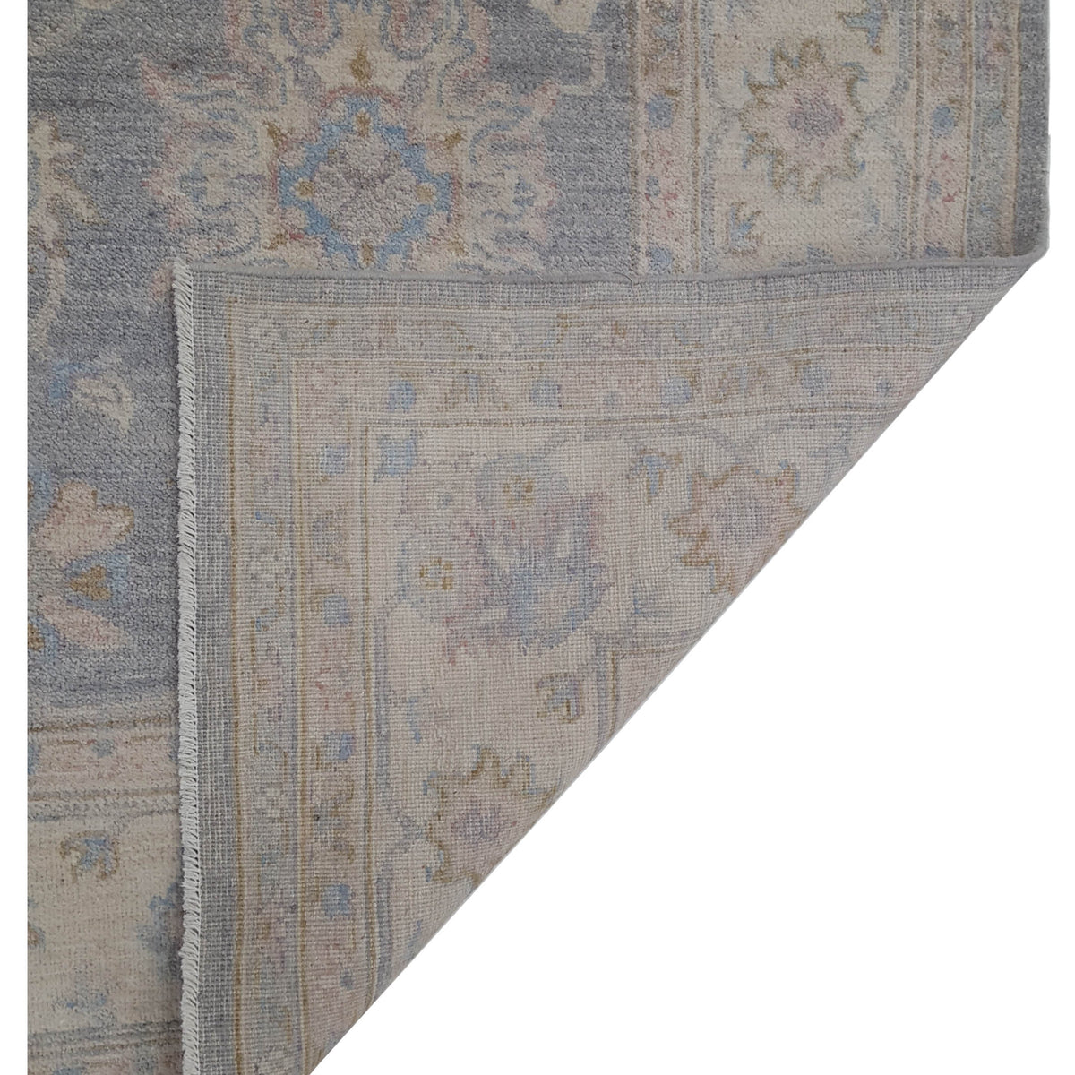 Pacific Ziegler 42794 Grey Ivory Transitional Hand Knotted Rug