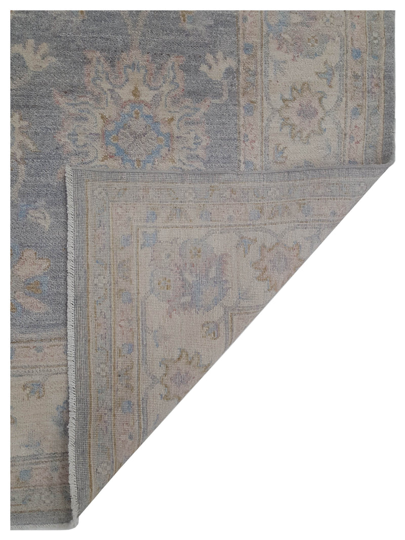 Pacific Ziegler 42794 Grey Ivory Transitional Hand Knotted Rug