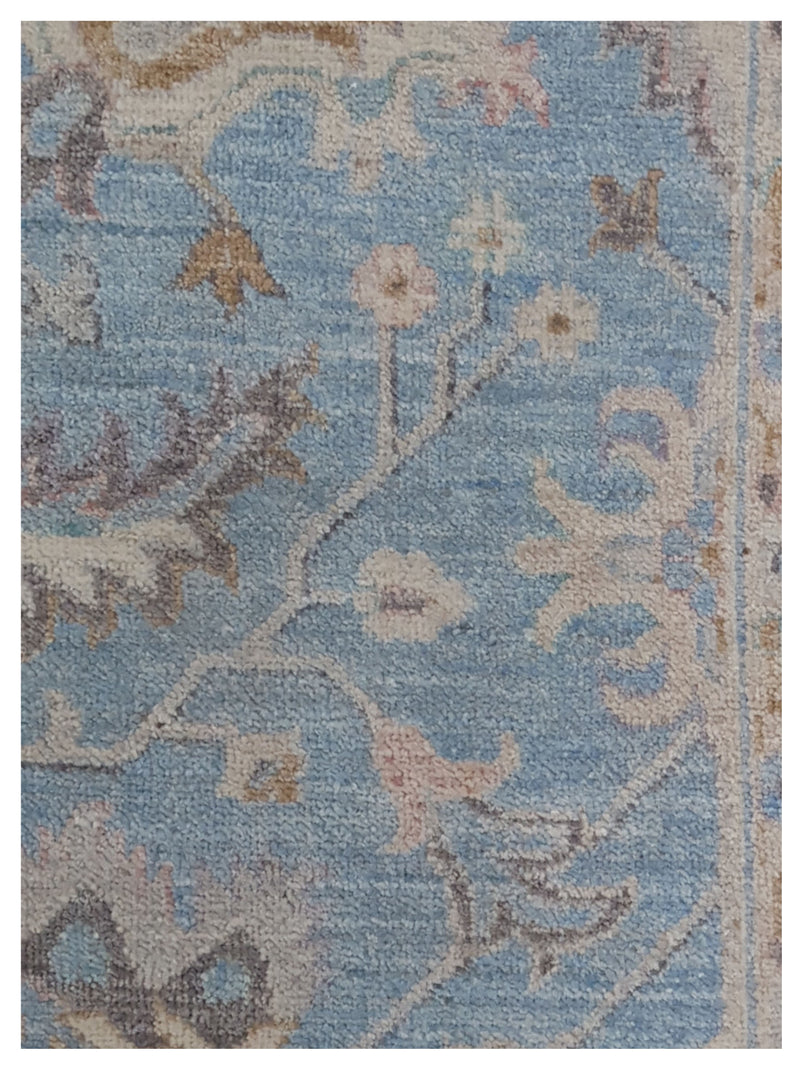 Pacific Ziegler 42796 Blue Ivory Transitional Hand Knotted Rug