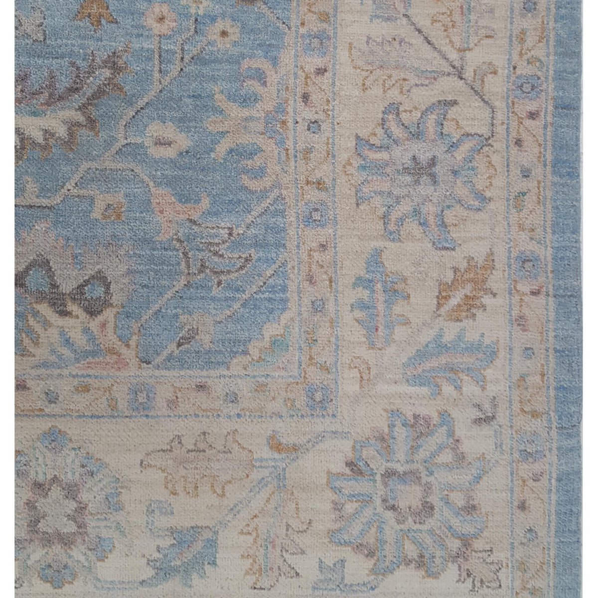 Pacific Ziegler 42796 Blue Ivory Transitional Hand Knotted Rug