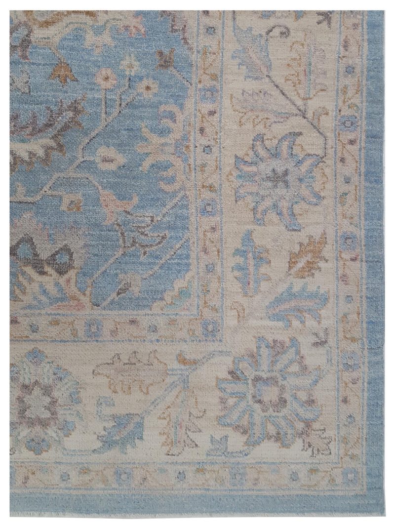 Pacific Ziegler 42796 Blue Ivory Transitional Hand Knotted Rug