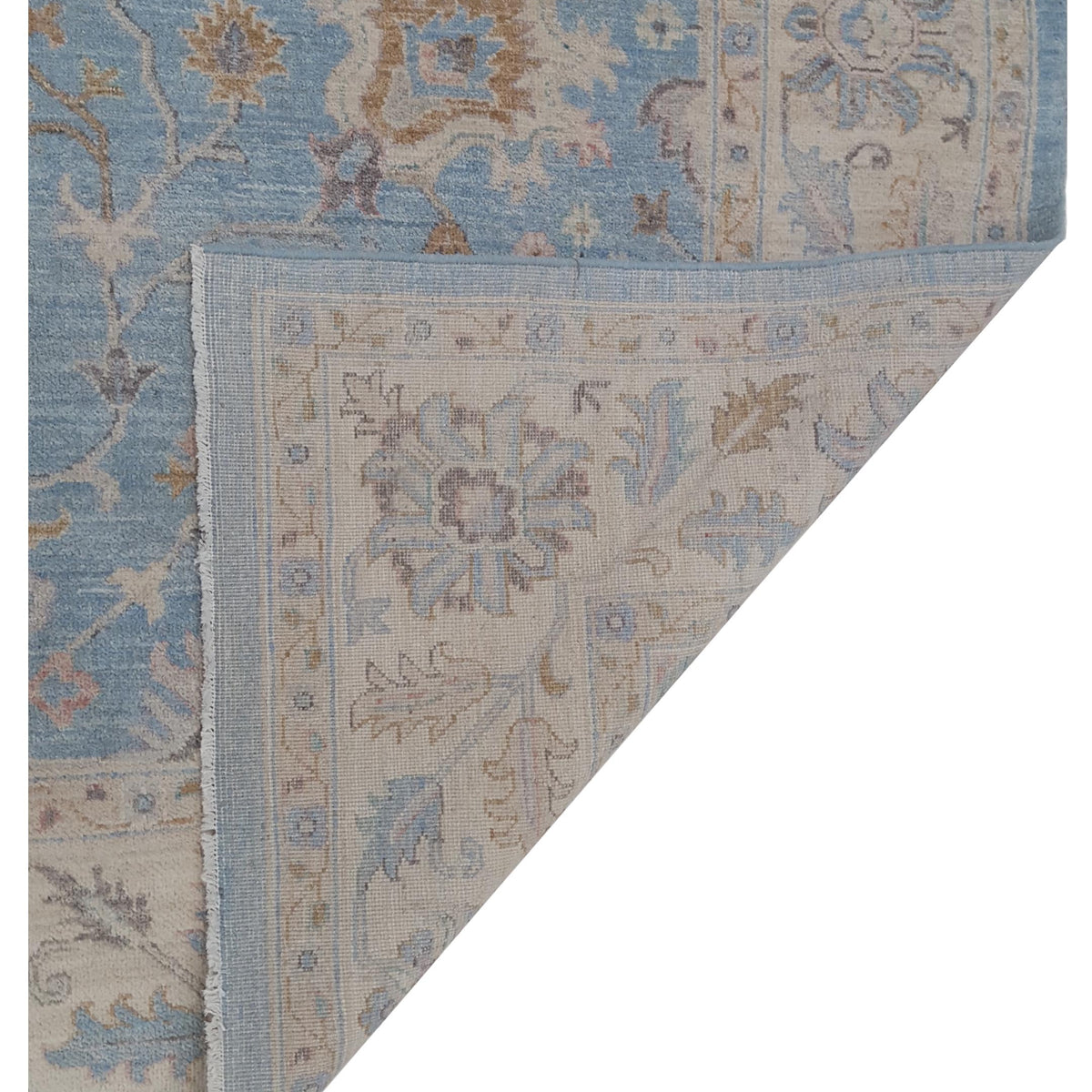 Pacific Ziegler 42796 Blue Ivory Transitional Hand Knotted Rug