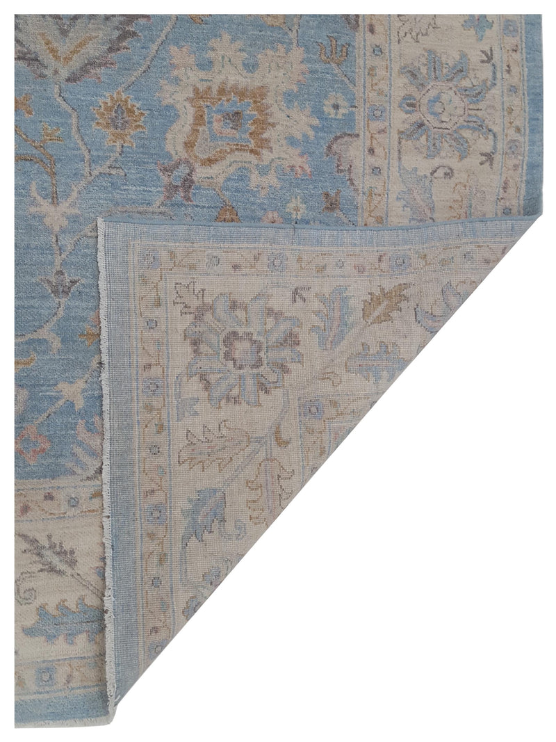Pacific Ziegler 42796 Blue Ivory Transitional Hand Knotted Rug