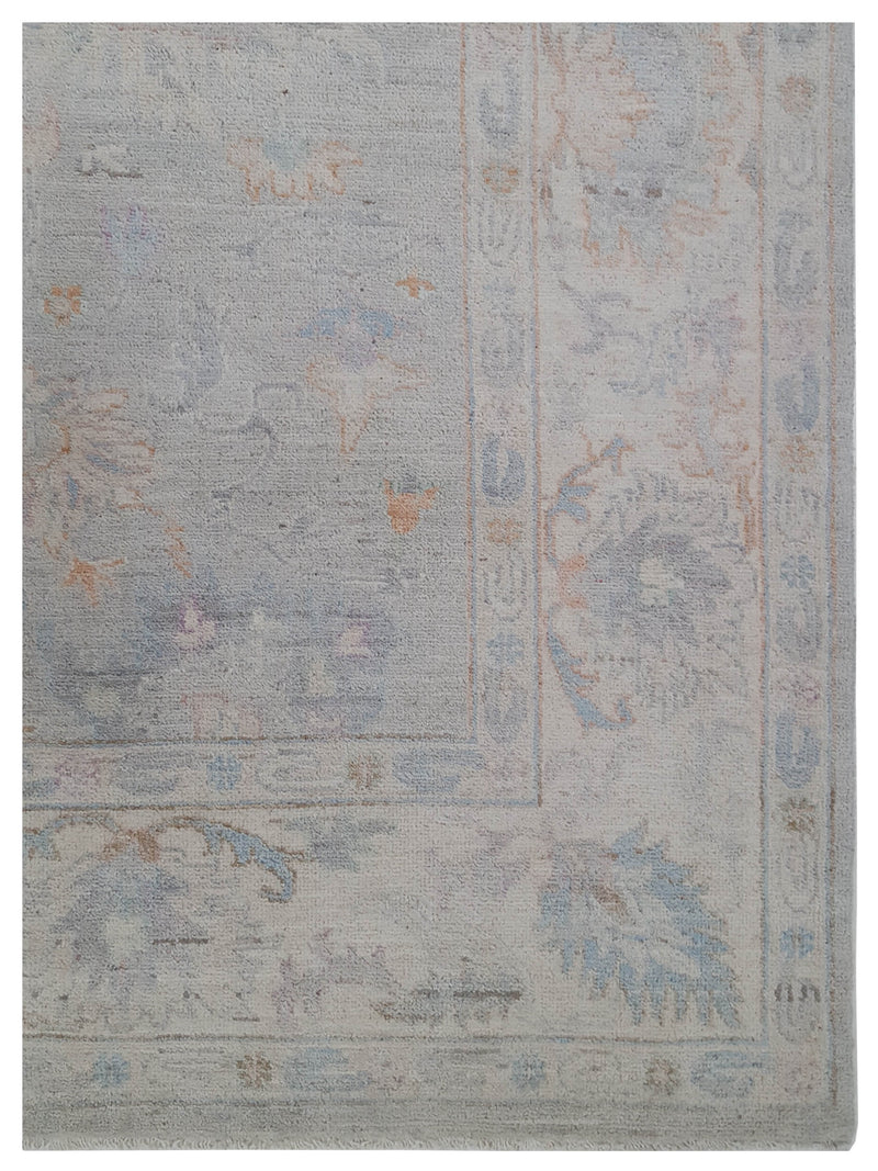 Pacific Ziegler 42802 Grey Ivory Transitional Hand Knotted Rug