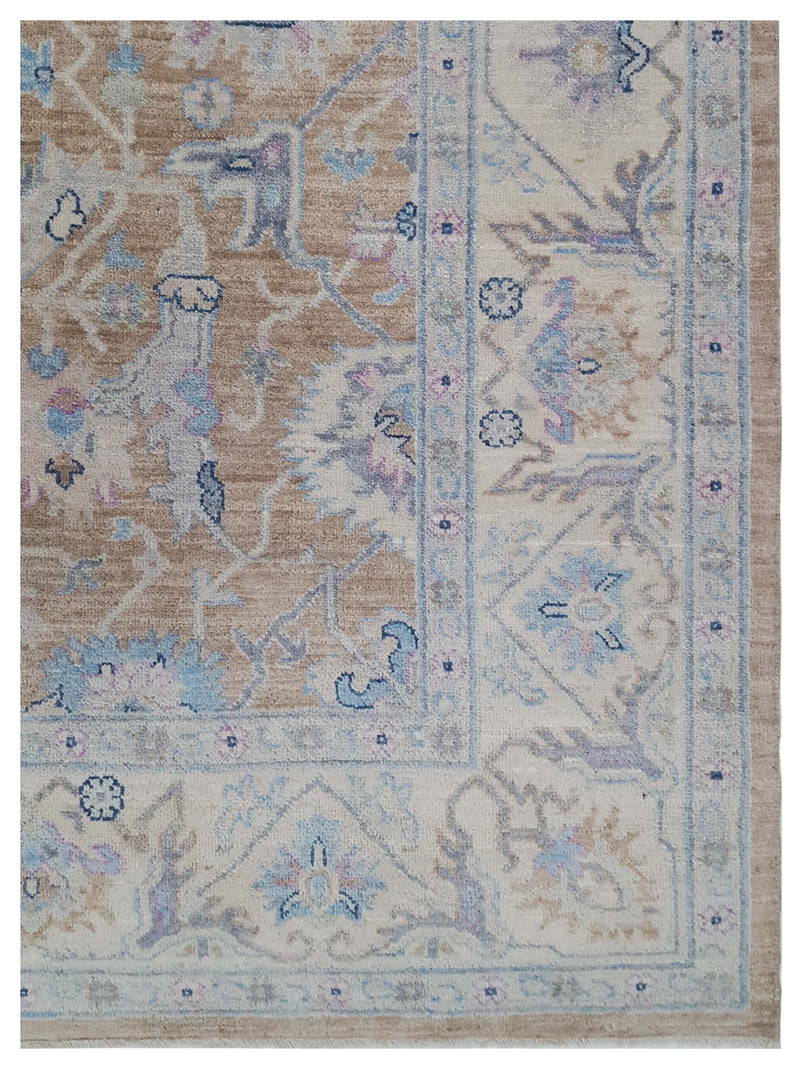 Pacific Ziegler 42810 Lt.Brown Ivory Transitional Hand Knotted Rug