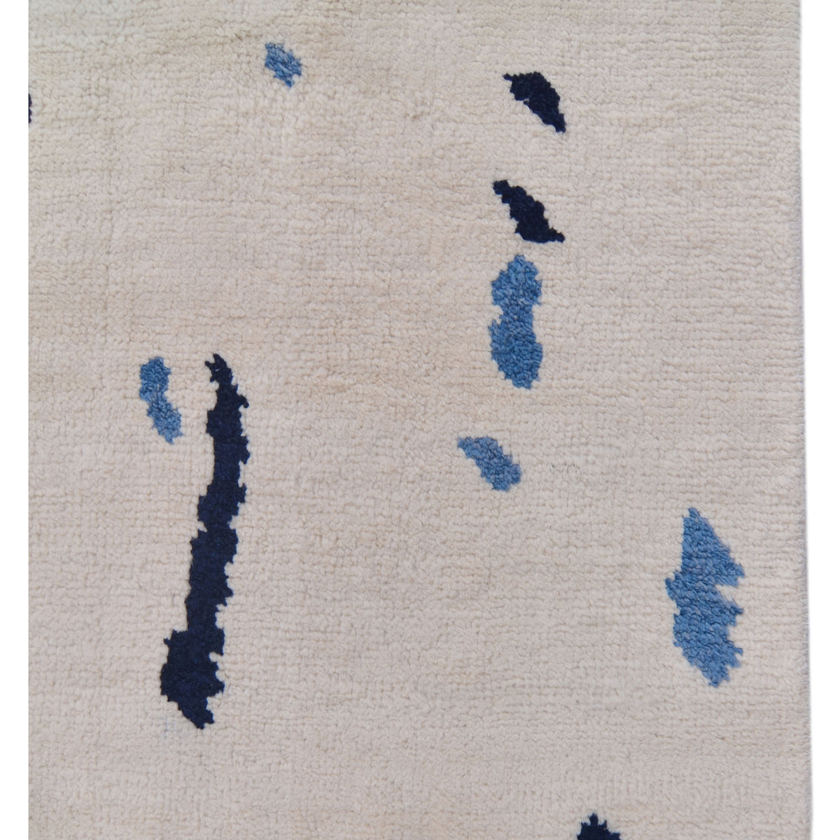 Pacific Moroccan 42820 Ivory Blue Transitional Hand Knotted Rug