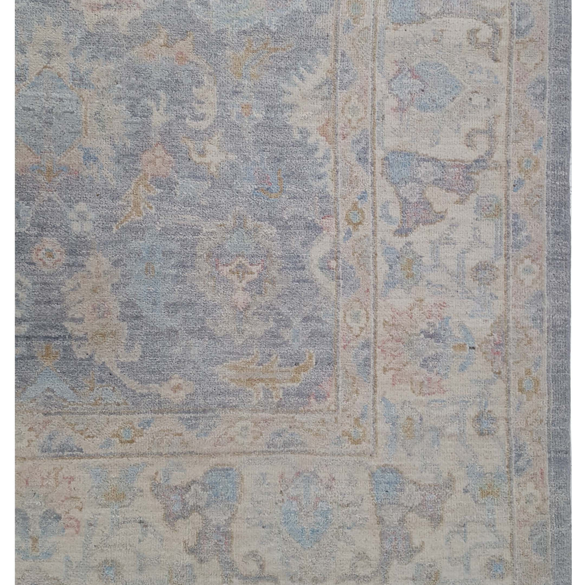 Pacific Ziegler 42824 Grey Ivory Transitional Hand Knotted Rug