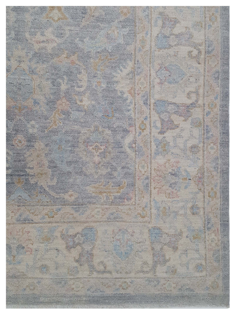 Pacific Ziegler 42824 Grey Ivory Transitional Hand Knotted Rug