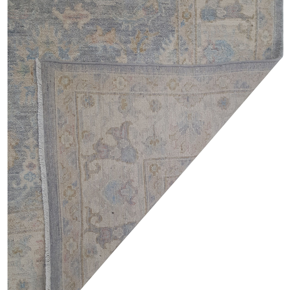 Pacific Ziegler 42824 Grey Ivory Transitional Hand Knotted Rug