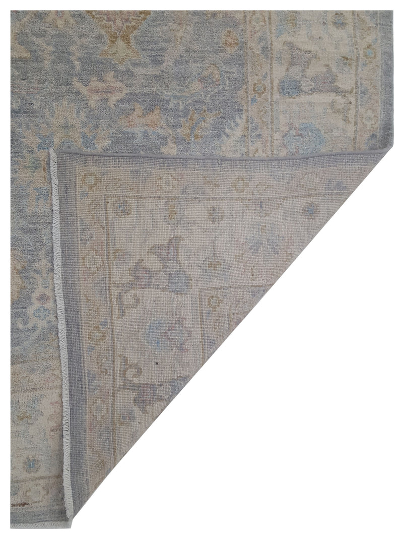 Pacific Ziegler 42824 Grey Ivory Transitional Hand Knotted Rug