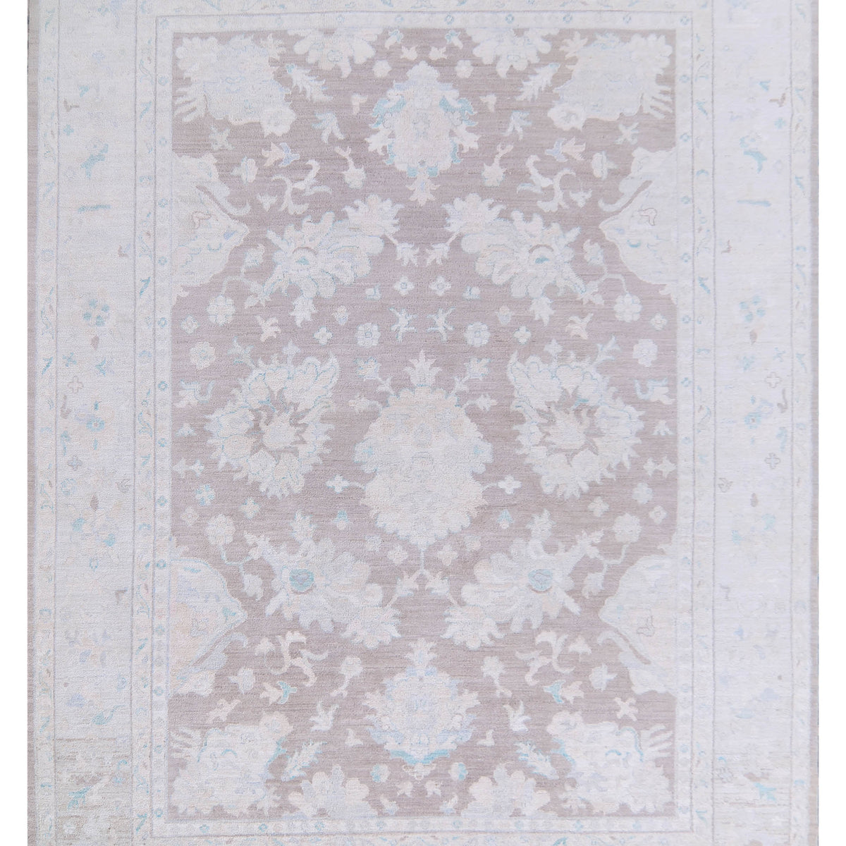 Pacific Ushak Wool Weft  Brown Ivory Transitional