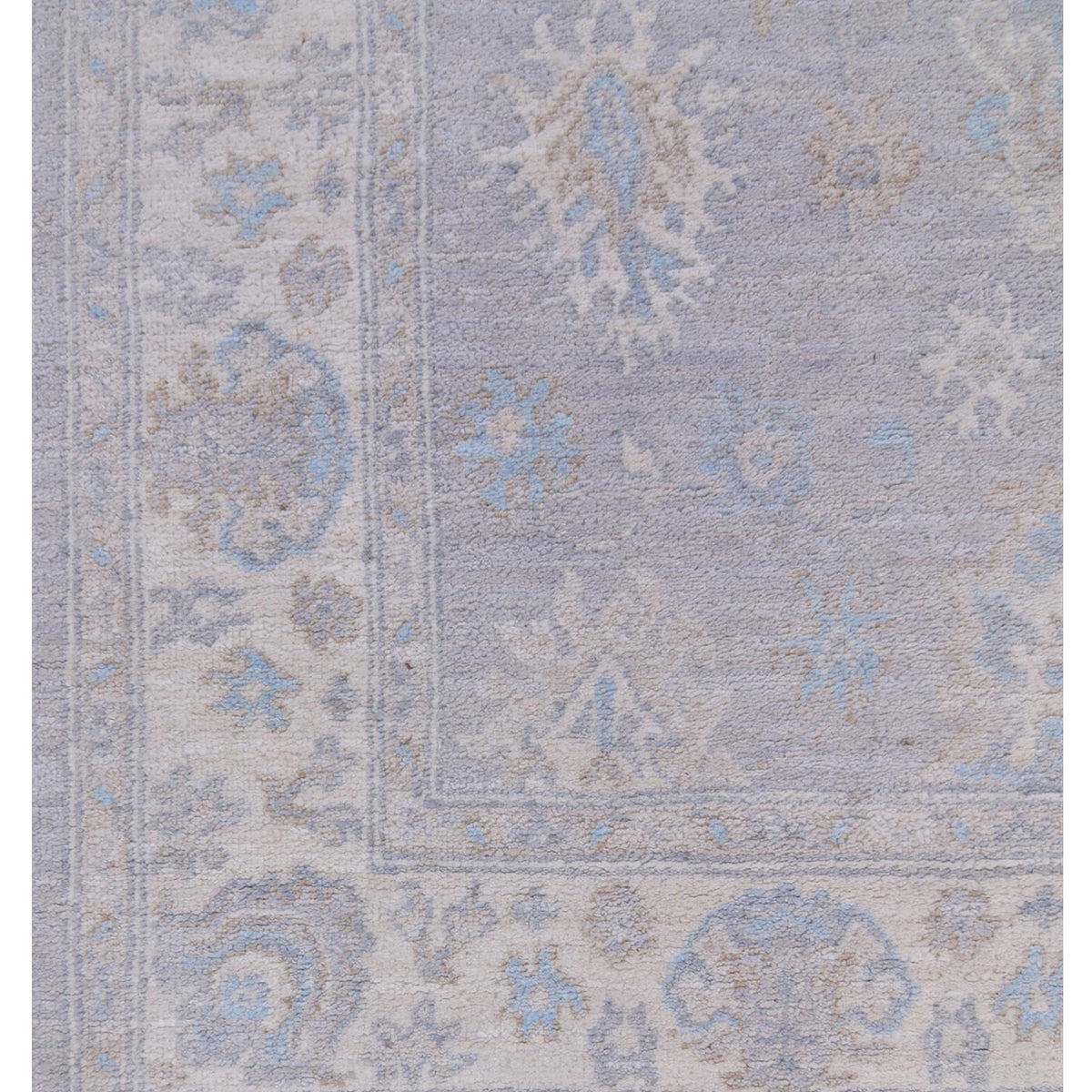 Pacific Ziegler 42829 Grey Ivory Transitional Hand Knotted Rug