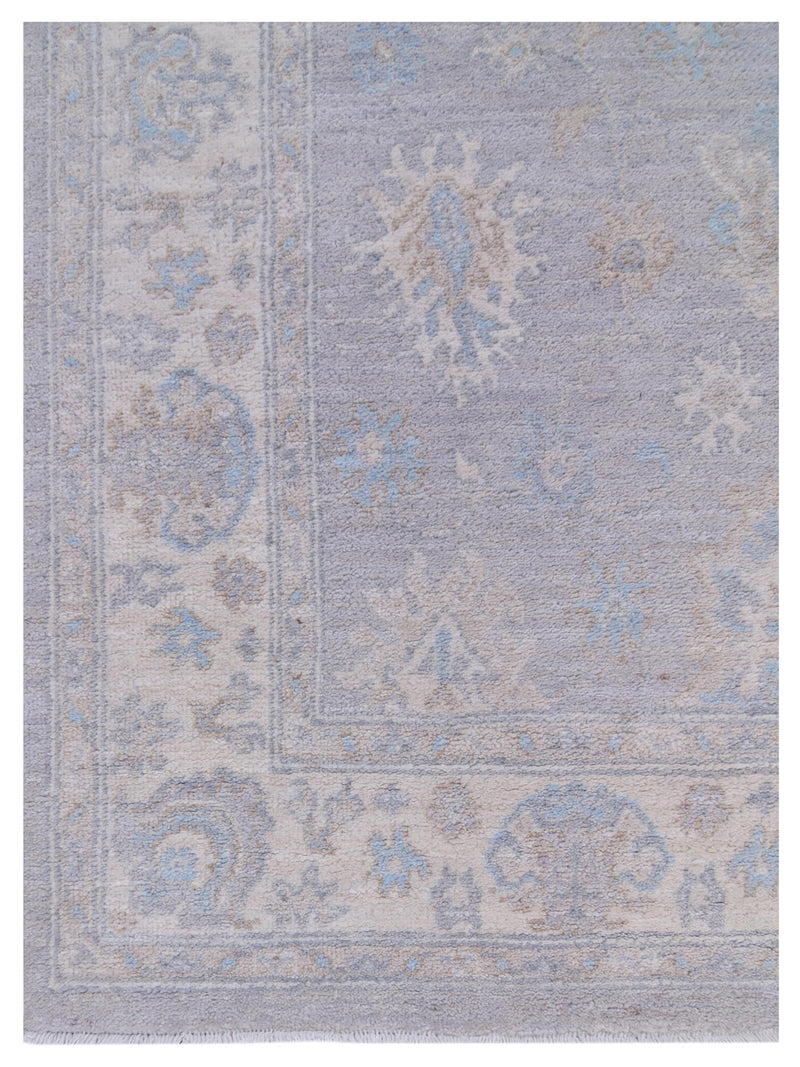 Pacific Ziegler 42829 Grey Ivory Transitional Hand Knotted Rug